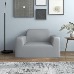 vidaXL Funda Elástica Para Sillón Poliéster Jersey Gris