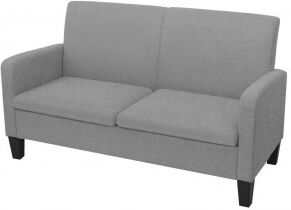 vidaXL Sofá De 2 Plazas 135x65x76 Cm Gris Claro