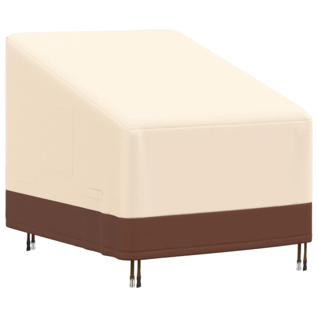 vidaXL Cubierta para sillón de jardín Oxford 600D beige 79x97x48/74 cm