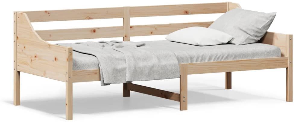 vidaXL Sofá cama madera maciza de pino 90x200 cm