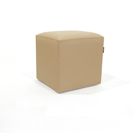 Puff Cuadrado Cube 40x40 -Náutico Crema