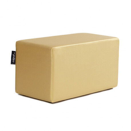 Puff Rectangular Cube 75x40 - Polipiel Dorado