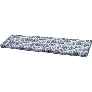 IKEA - Universal bench cushion cover 120x35x3,5 cm, Dark Blue, Bouclé & Texture - Bemz