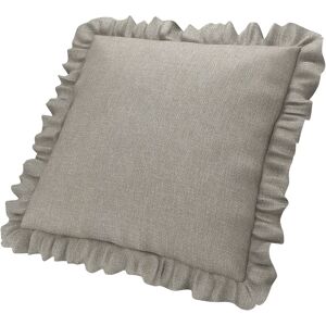 Cushion cover with ruffles , Greige, Bouclé & Texture - Bemz