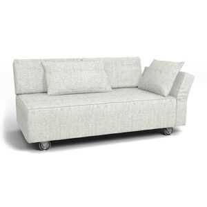 IKEA - Falsterbo 2 Seat Sofa with Right Arm Cover, Ivory, Bouclé & Texture - Bemz