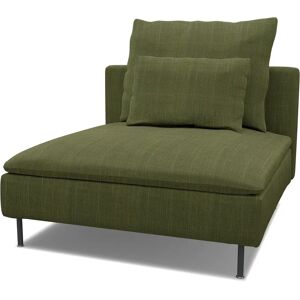 Spare seat cushion cover for SÖDERHAMN 1 SEAT SECTION , Moss Green, Bouclé & Texture - Bemz