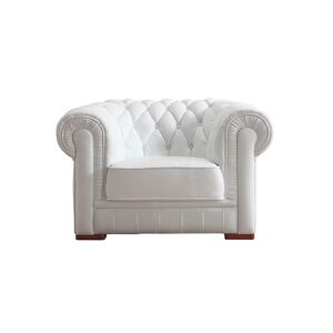 BARUTTI SOFA Canapé 1 place Chesterfield en cuir italien - RODY