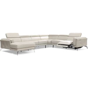 BARUTTI SOFA Canapé d'angle relaxation en cuir italien - TEO