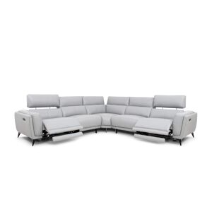 BARUTTI SOFA Canapé d'angle relaxation en cuir italien - FANI