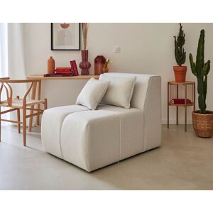 Lisa Design Caracas module d'assise sans accoudoirs en tissu Beige