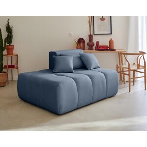 Lisa Design Caracas module d'assise gauche en tissu Bleu