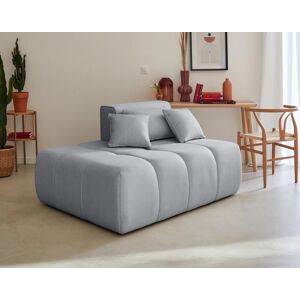 Lisa Design Caracas module d'assise gauche en tissu Gris