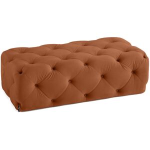 Lisa Design Gallata pouf Chesterfield en velours Rouille