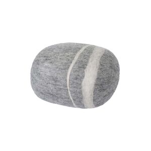 myfelt - Galet Pouf Carl M, gris clair chiné