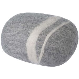 myfelt - Galet Pouf Carl L, gris clair chiné