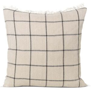 ferm LIVING Calm Coussin 48 x 48 cm camel noir