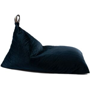 Nobodinoz - Pouf essaouira velours, 115 x 77 cm, night blue