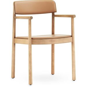 Normann Copenhagen - Timb Fauteuil rembourré, nature de frêne / cuir de chameau