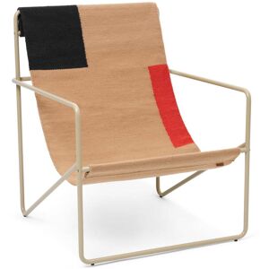 ferm LIVING - Desert Lounge Chair, cashmere / block