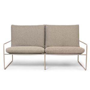 ferm LIVING - Desert Dolce Outdoor Canapé 2 places - Cashmere / dark sand