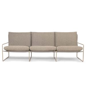 ferm LIVING Desert Dolce Outdoor Canape 3 places cashmere dark sand