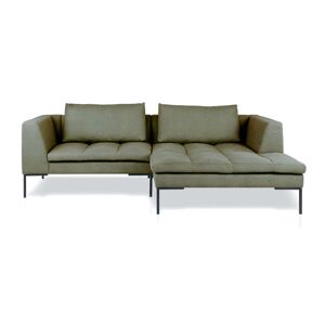 Nuuck - Rikke Canape, Chaise R, 246 x 170 cm, vert (Enna Sage Green 1063)