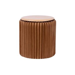 - Pouf design en carton plié 35 cm - Kraft