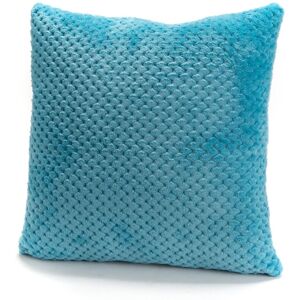 Coussin Damier turquoise 40x40 cm - Bleu - Amadeus - Publicité