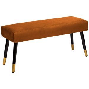 Banc velours Living ambre 100x35cm Atmosphera créateur d'intérieur - Ambre - Publicité