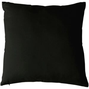 Decostars - Coussin uni et déhoussable Noir 50x50 cm - Noir - Publicité