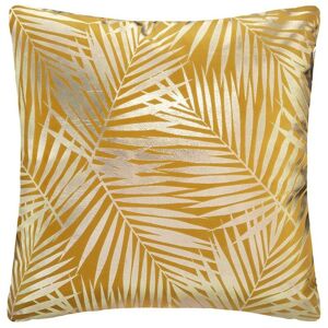 ATMOSPHERA Coussin velours or Tropic 40x40 cm ocre - Jaune - Publicité