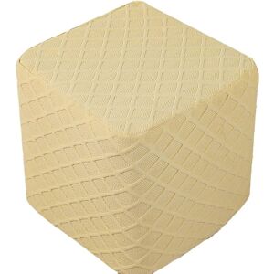 AORSHER Lastique Carré Housse Ottomane, Housse De Protection Jacquard Housse De Pouf Housse De Repose-pieds Canapé Protecteur Pour Housse De Tabouret De Rangement, beige - Publicité