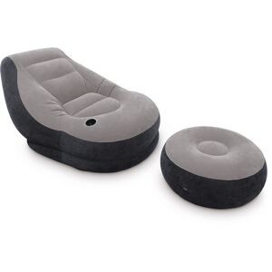 Ensemble fauteuil + pouf gonflables Ultra Lounge - Intex - Publicité