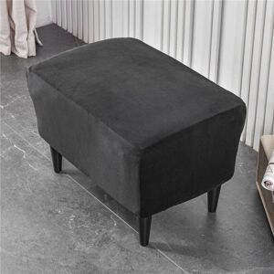 AORSHER Housse Ottomane Housses de Pouf Extensible Rectangulaire Velours, Housse de Repose-Pieds Protecteur de Meubles Housse de Tabouret avec Fond élastique - Publicité