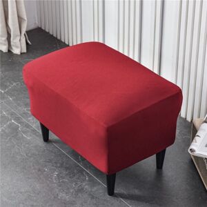 AORSHER Housse Ottomane Housses de Pouf Extensible Rectangulaire Velours, Housse de Repose-Pieds Protecteur de Meubles Housse de Tabouret avec Fond élastique - Publicité