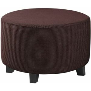 JALLERIA Housse Ottomane Rond Housses de Pouf Extensible Jacquard, Housse de Repose-Pieds Protecteur de Meubles Housse de Tabouret avec Fond élastique Antidérapante, SMALL - Publicité