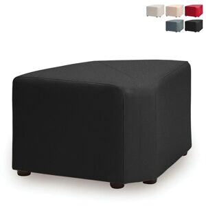 Pouf de salon salle d'attente moderne design en similicuir Couleur: Noir