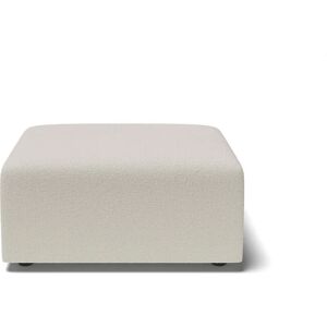 Baïta - Pouf milo tissu bouclette blanc 1 place - Blanc - Publicité