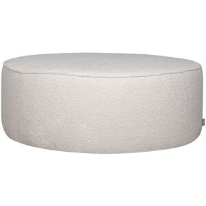 MILIBOO Pouf rond en tissu effet laine bouclée blanc D100 cm simon - Blanc - Publicité