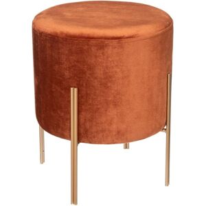 Tabouret Living velours ambre Atmosphera créateur d'intérieur - Ambre - Publicité