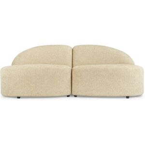 NV GALLERY Canape modulable TODD - Canape 2 places modulable, Tweed sable, L190 Beige