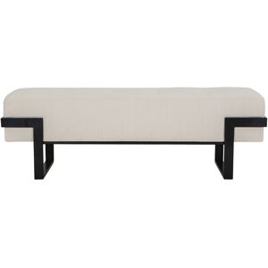 NV GALLERY Banc VERTIGO - Banc, Beige nordique & metal noir, L143 Beige / Noir