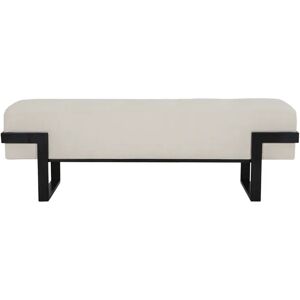 Banc VERTIGO - Banc, Beige nordique & métal noir, L143 Beige / Noir