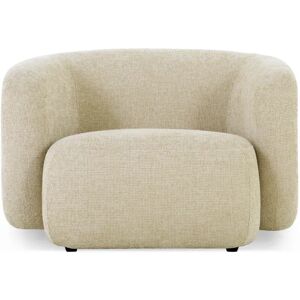 NV GALLERY Fauteuil VOLTA - Fauteuil, Tweed sable, 100x70 Beige