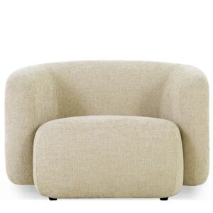 NV GALLERY Fauteuil VOLTA - Fauteuil, Tweed sable, 100x70 Beige