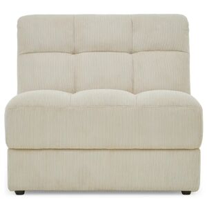 NV GALLERY Fauteuil modulable PAUL - Fauteuil modulable, Beige pampa anti-taches Blanc