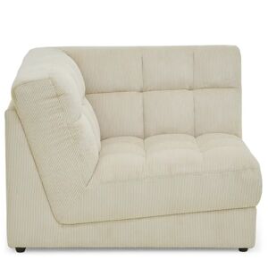 NV GALLERY Fauteuil angle modulable PAUL - Fauteuil d'angle modulable, Beige pampa anti-taches Blanc
