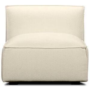NV GALLERY Fauteuil AUSTER - Fauteuil, Bouclette blanc himalaya anti-tâches, modulable Blanc