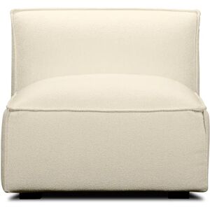 NV GALLERY Fauteuil AUSTER - Fauteuil, Bouclette blanc himalaya anti-tâches, modulable Blanc