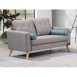 Vente unique Canape 2 places TATUM en tissu Gris chine